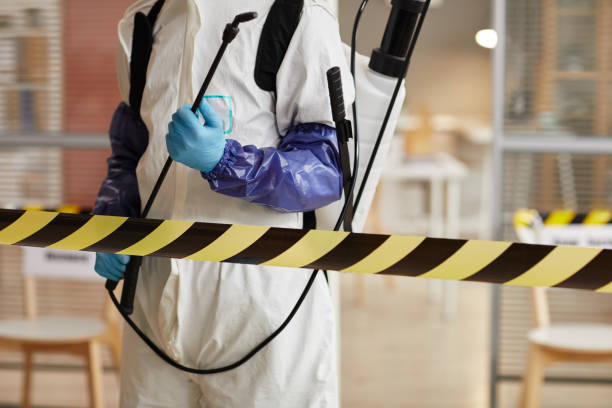 Professional Blood Cleanup technician working in Westhampton, NY